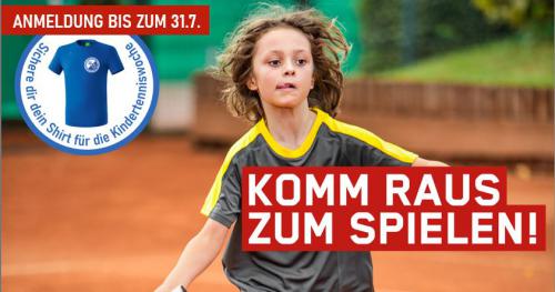 ANMELDEN - Kindertenniswoche 2021 vom 09.-12. August